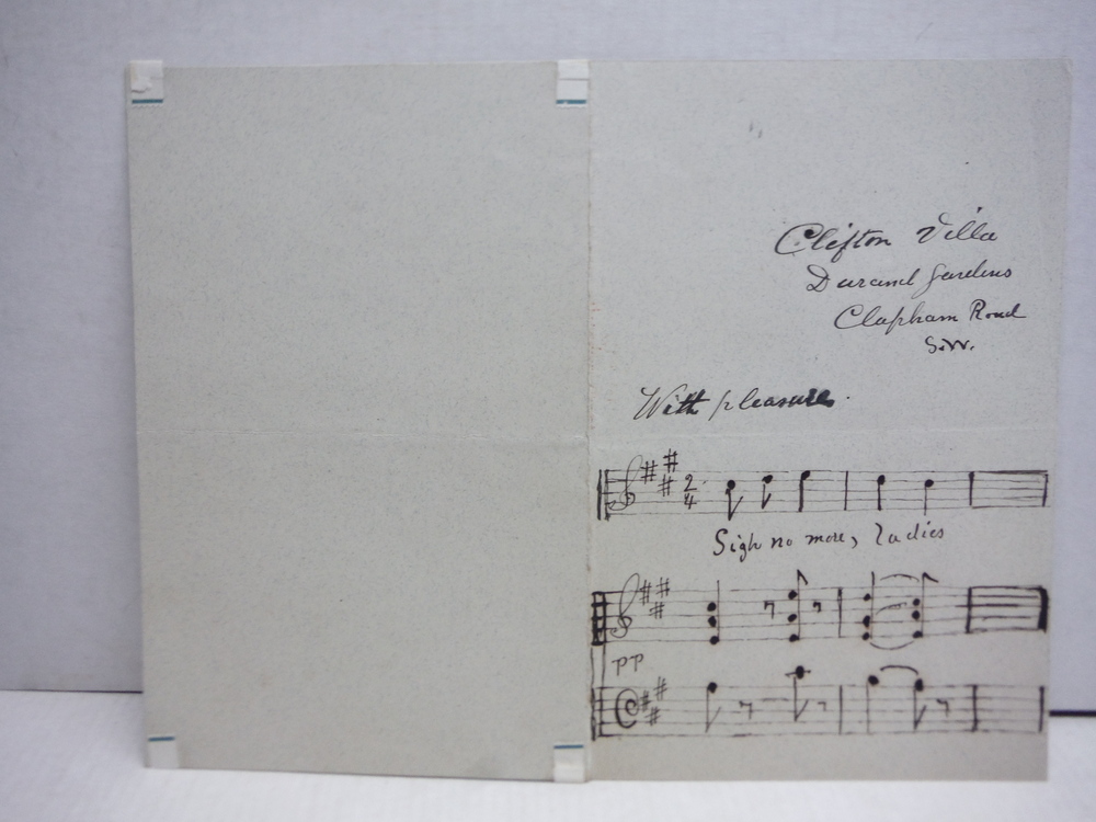 Image 0 of JOHN SIMS REEVES AUTOGRAPH WITH MUSICAL NOTATION