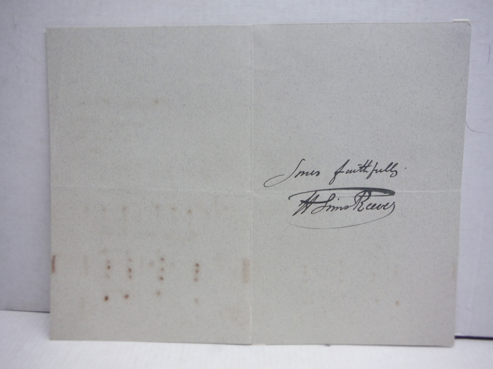 Image 1 of JOHN SIMS REEVES AUTOGRAPH WITH MUSICAL NOTATION