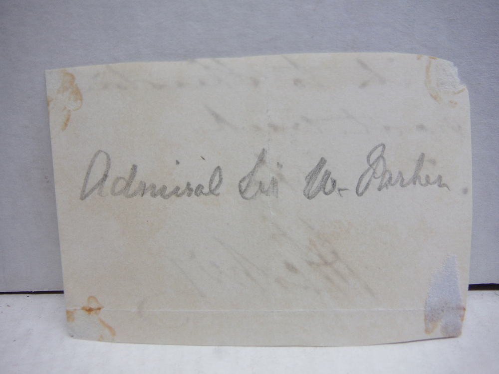 Image 1 of SIR WILLIAM PARKER AUTOGRAPH