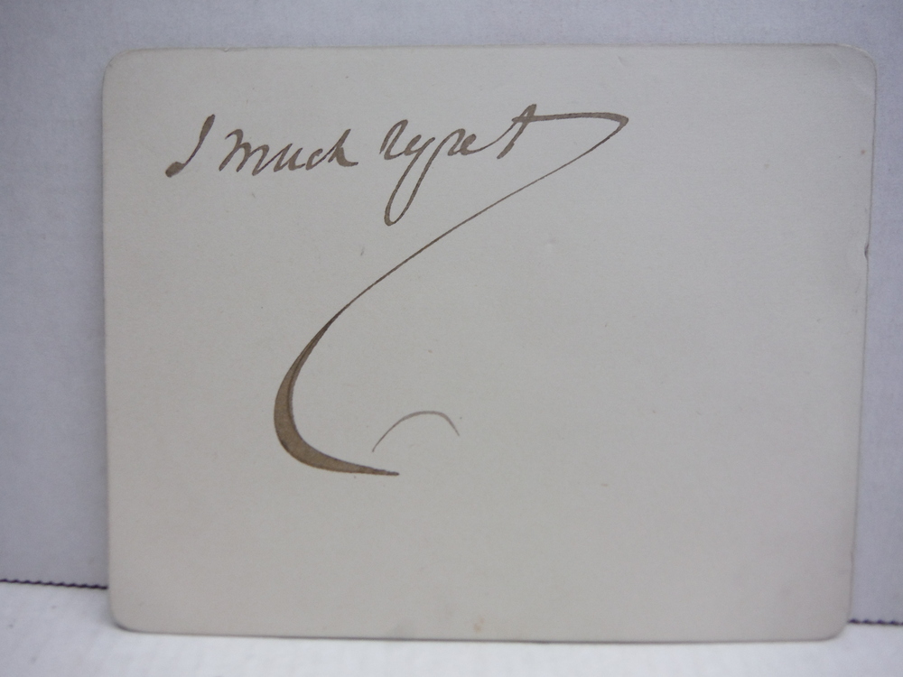Image 1 of SIR FRANCIS COWLEY BURNARD - PUNCH EDITOR AUTOGRAPHED CARD