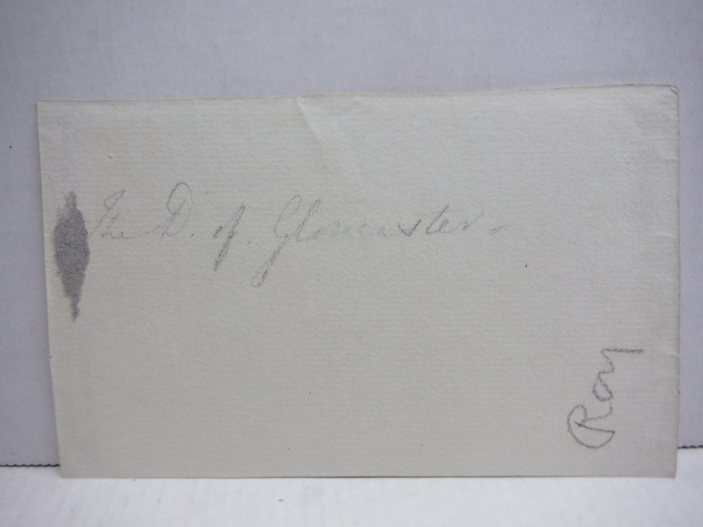 Image 1 of WILLIAM FREDERICK, DUKE OF GLOUSTER, N IN LAW OF GEORGE III - AUTOGRAPH