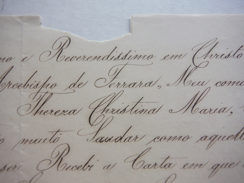 Image 4 of 1852:  THEREZA CHRISTINA MARIA  EMPRESS OF BRASIL - SIGNED PROCLAMATION