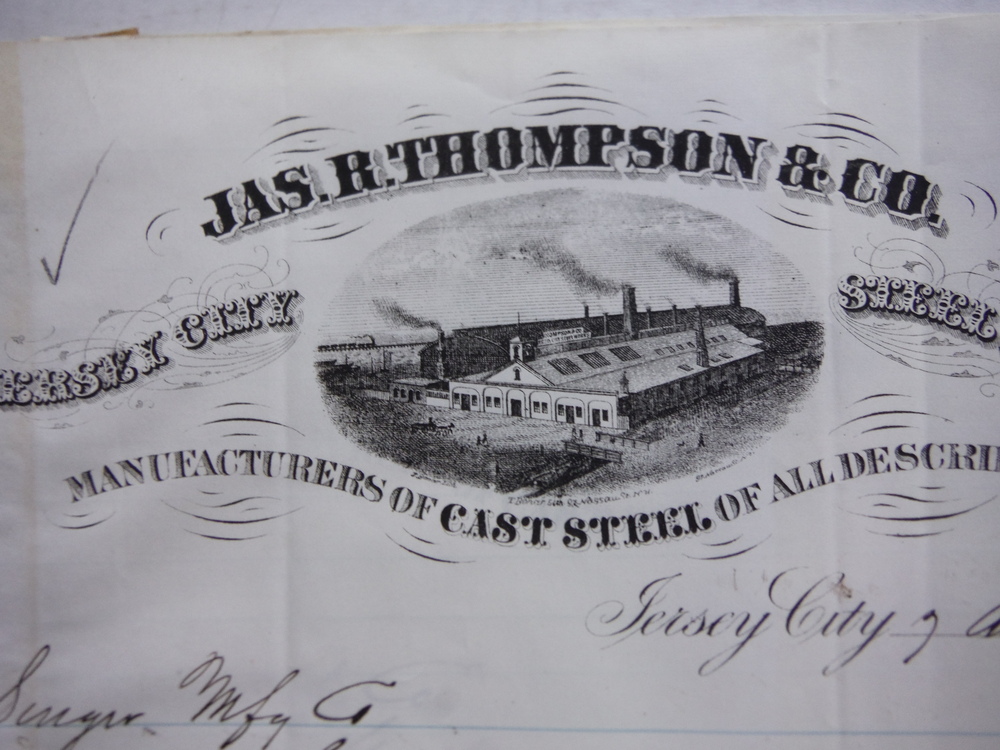 Image 3 of 1873: JAS R. THOMPSON & CO. HANDWRITTEN LETTERS (2)
