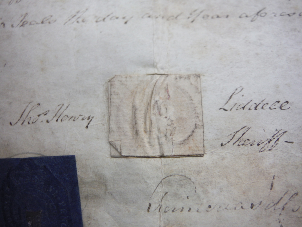 Image 2 of 1804- THOMAS HENRY LIDDELL SIGNED AND SEALED DOCUMENT