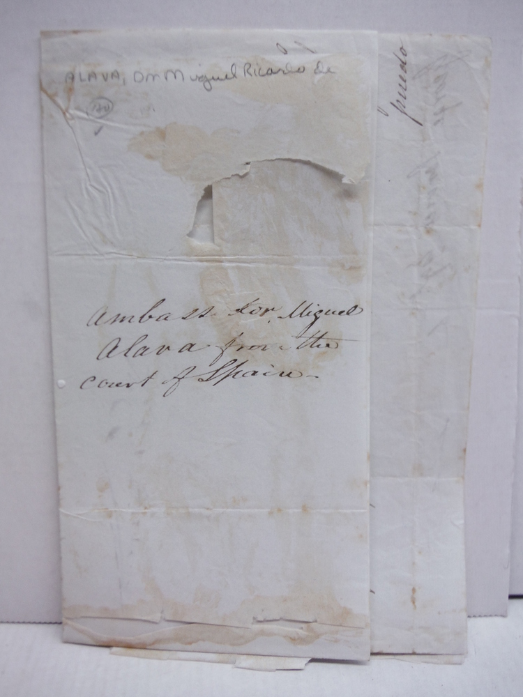 Image 4 of 1841: MIGUEL RICARDO DE ALAVA HANDWRITTEN LETTER