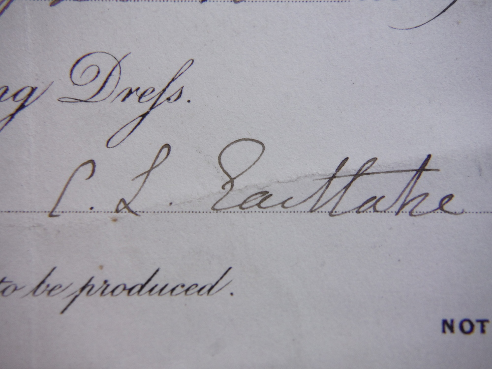 Image 2 of 1885: CHARLES LOCKE EASTLAKE - NATIONALGALLERY SIGNED DOCUMENT