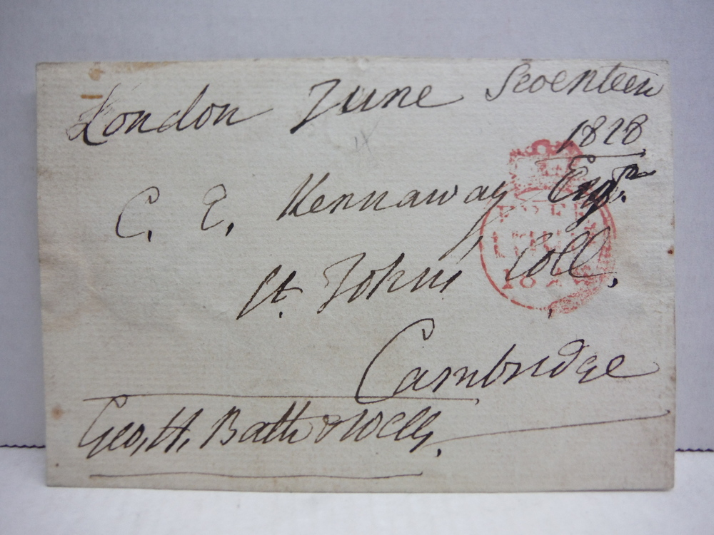 1828 GEORGE HENRY LAW ANGLICAN BISHOP  AUTOGRAPH