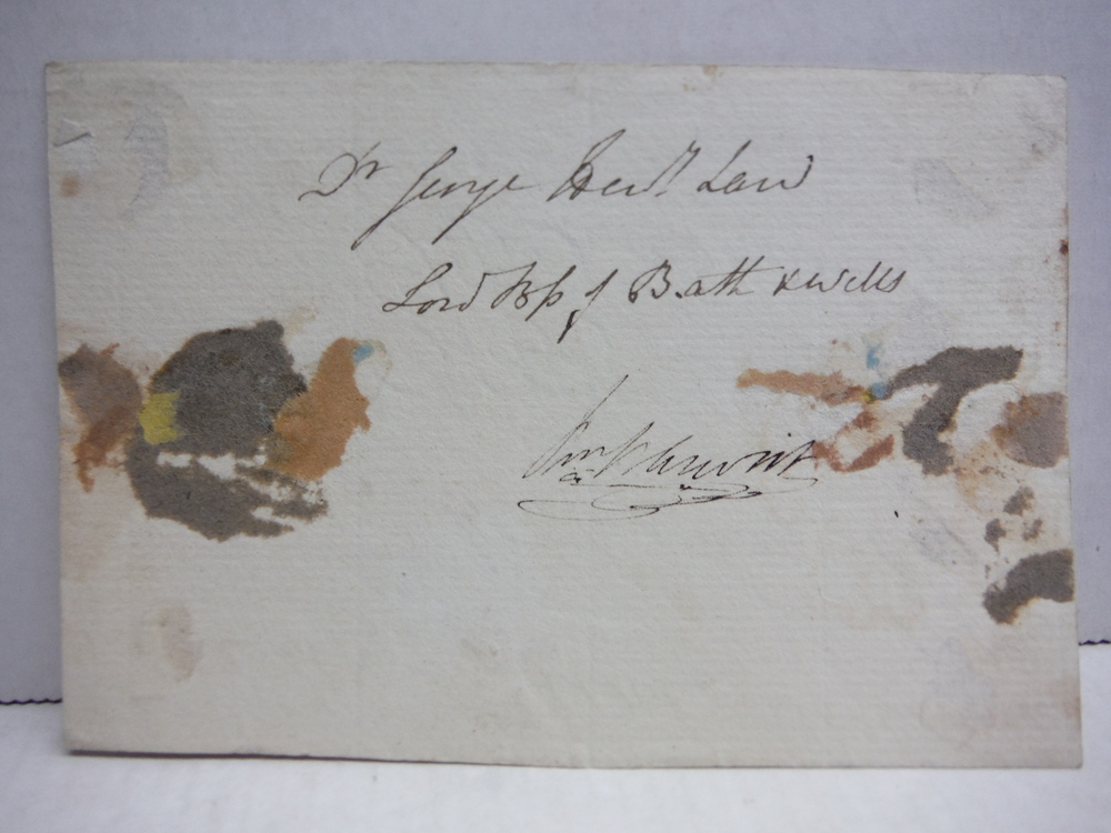 Image 1 of 1828 GEORGE HENRY LAW ANGLICAN BISHOP  AUTOGRAPH