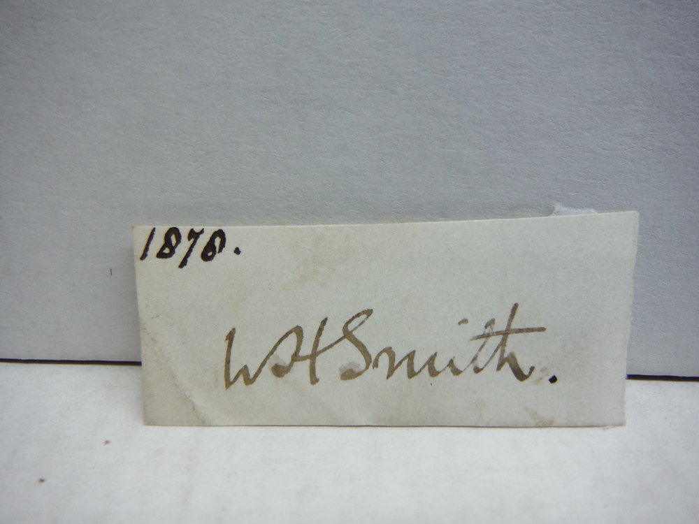 Image 0 of 1876: WILLY HENRY SMITH AUTOGRAP