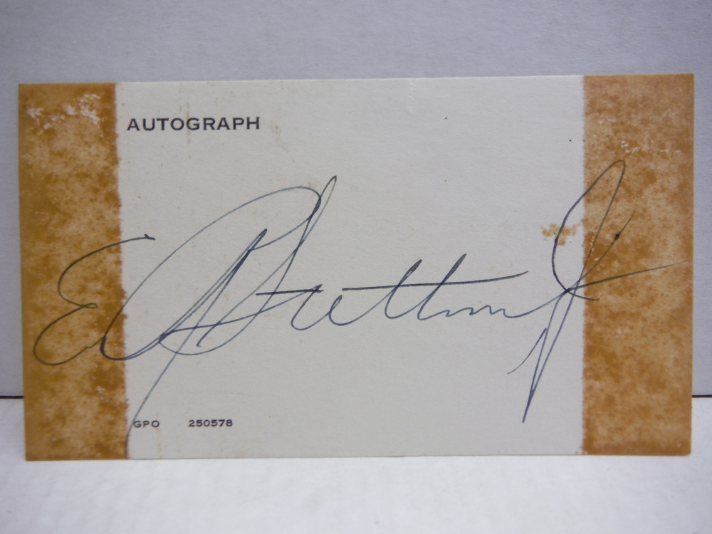 Image 0 of EDWARD STETTINIUS - SECRETRY OF STATE - AUTOGRAPH