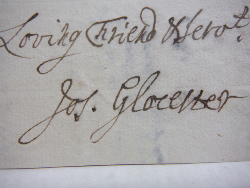 Image 2 of 1728: JOSEPH WILCOCKS- BISHOP OF GLOUSTER AUTOGRAPH