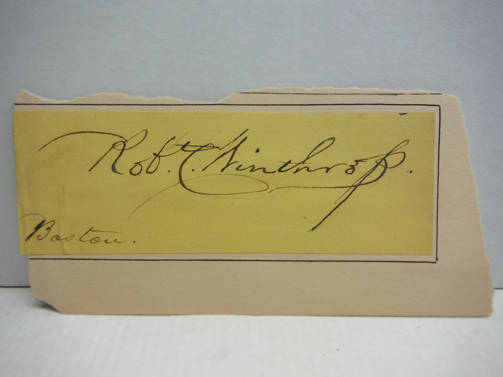 Image 0 of ROBERT WINTHROP (1809-1894)  AUTOGRAPH