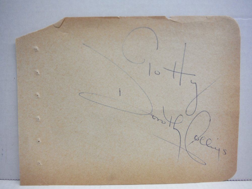 Image 0 of DORTHY COLLINS - ACTRESS - AUTOGRAPH