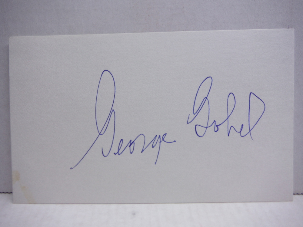Image 0 of GEORGE GOBEL-ACTOR-AUTOGRAPH