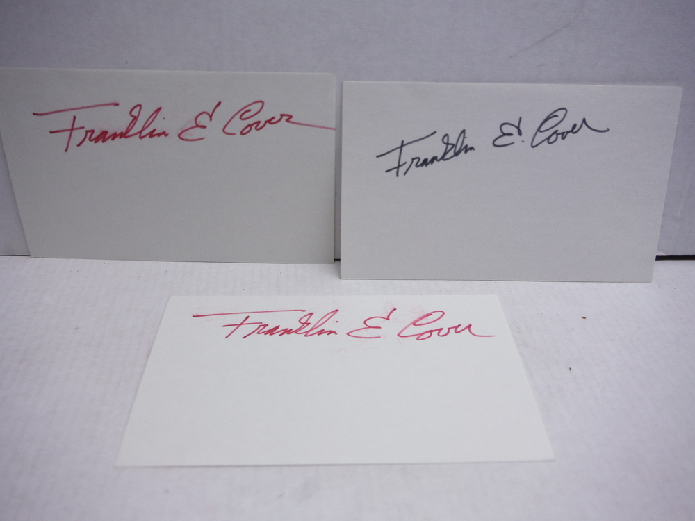 Image 0 of FRANKLIN COVER - ACTOR - AUTOGRAPH