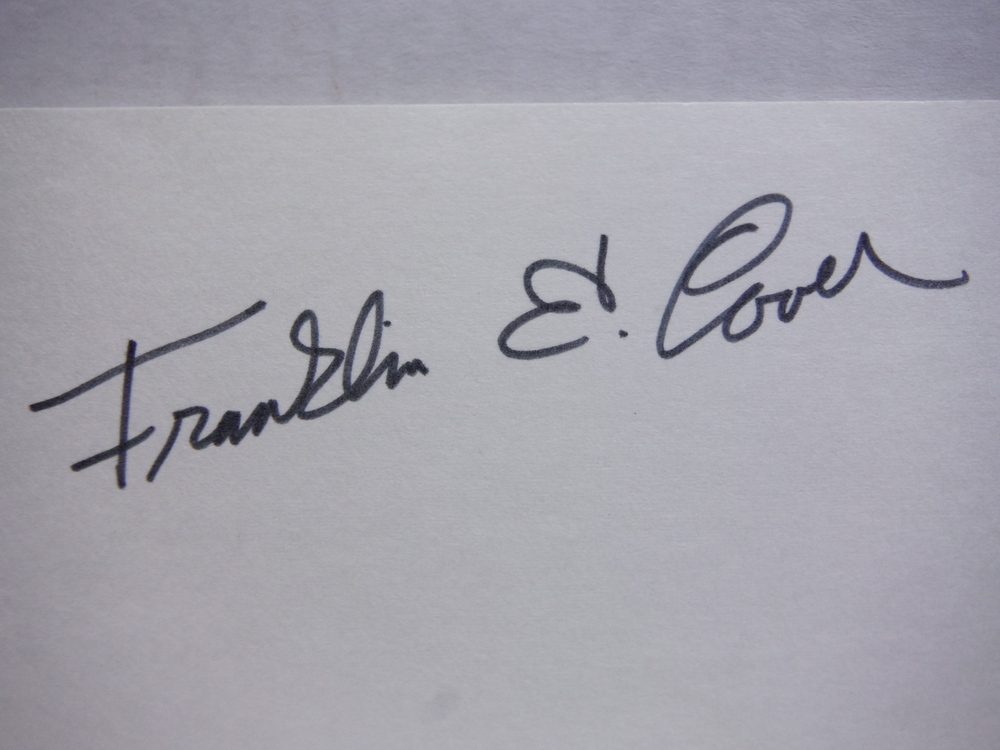 Image 2 of FRANKLIN COVER - ACTOR - AUTOGRAPH