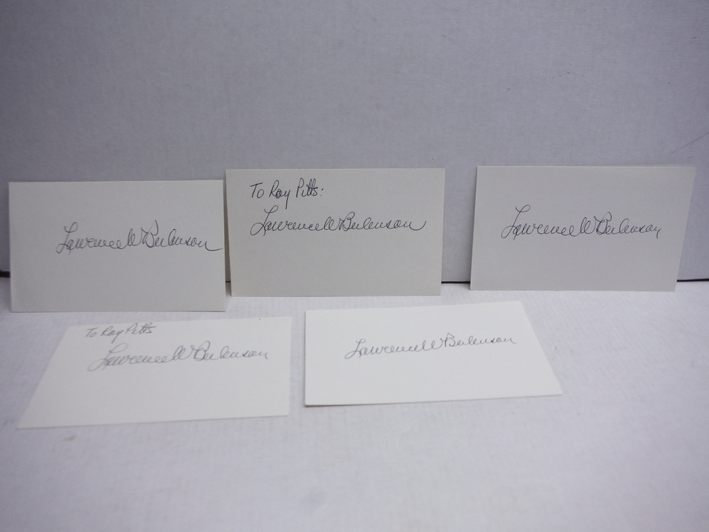 Image 0 of LAURENCE W. BEILENSON- ATTORNEY - AUTOGRAPHS (4)