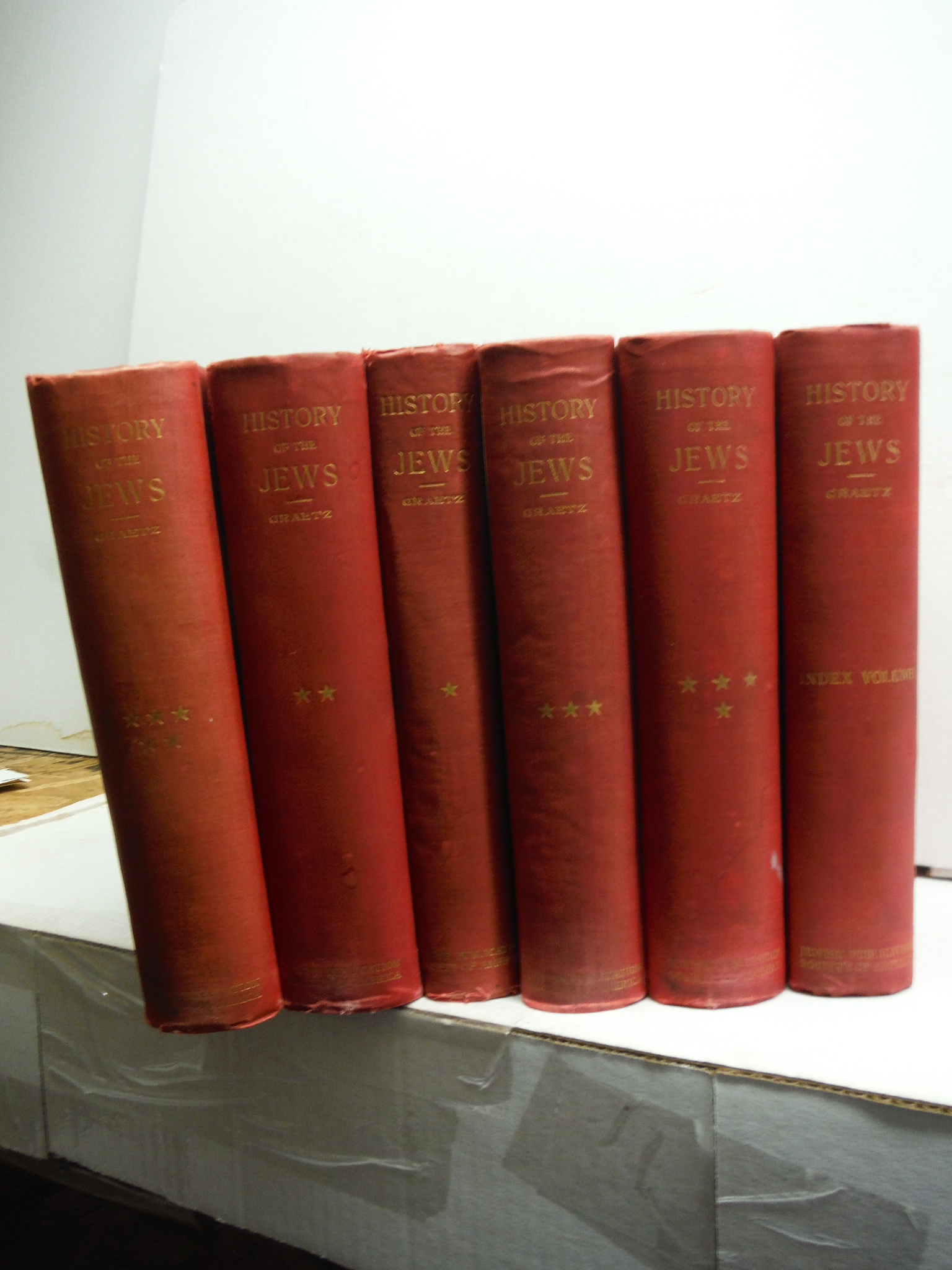 Image 1 of HISTORY OF THE JEWS 6 VOL SET From the Earliest Times to the Present Day