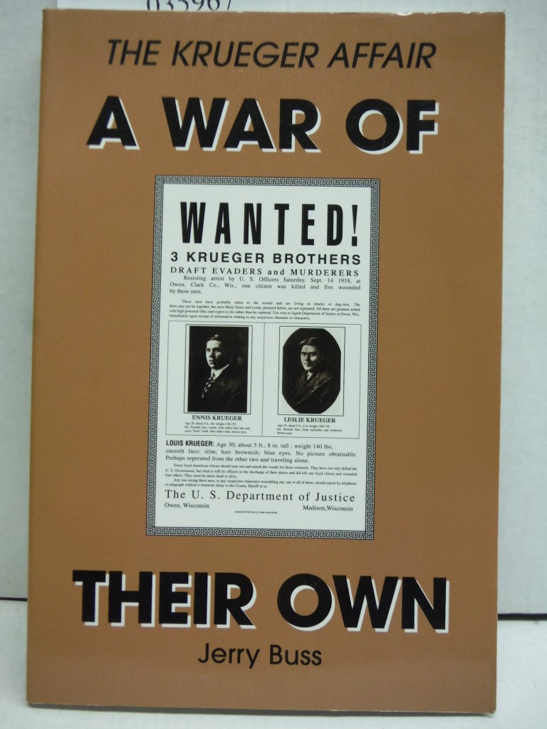 Image 0 of A War of Their Own: The Krueger Affair (Badger Heritage)
