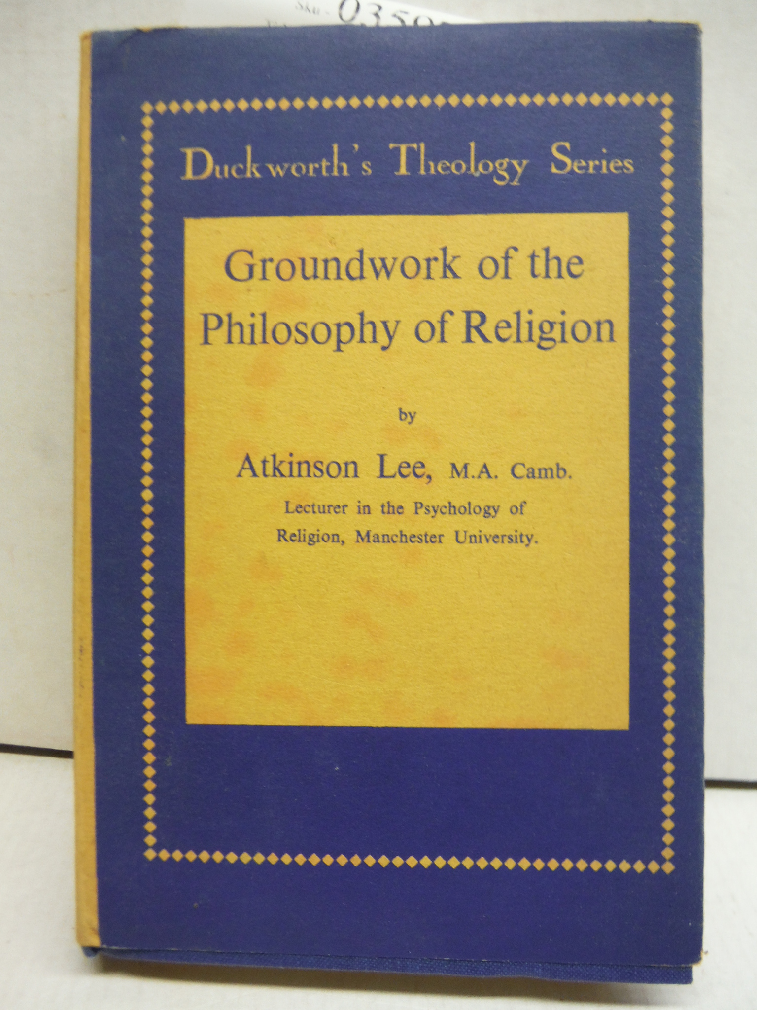  Groundwork of the Philosophy of Religion