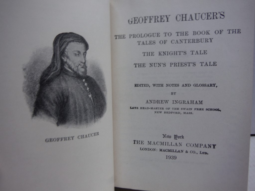 Image 1 of Chaucer's Prologue Knight's Tale Etc.