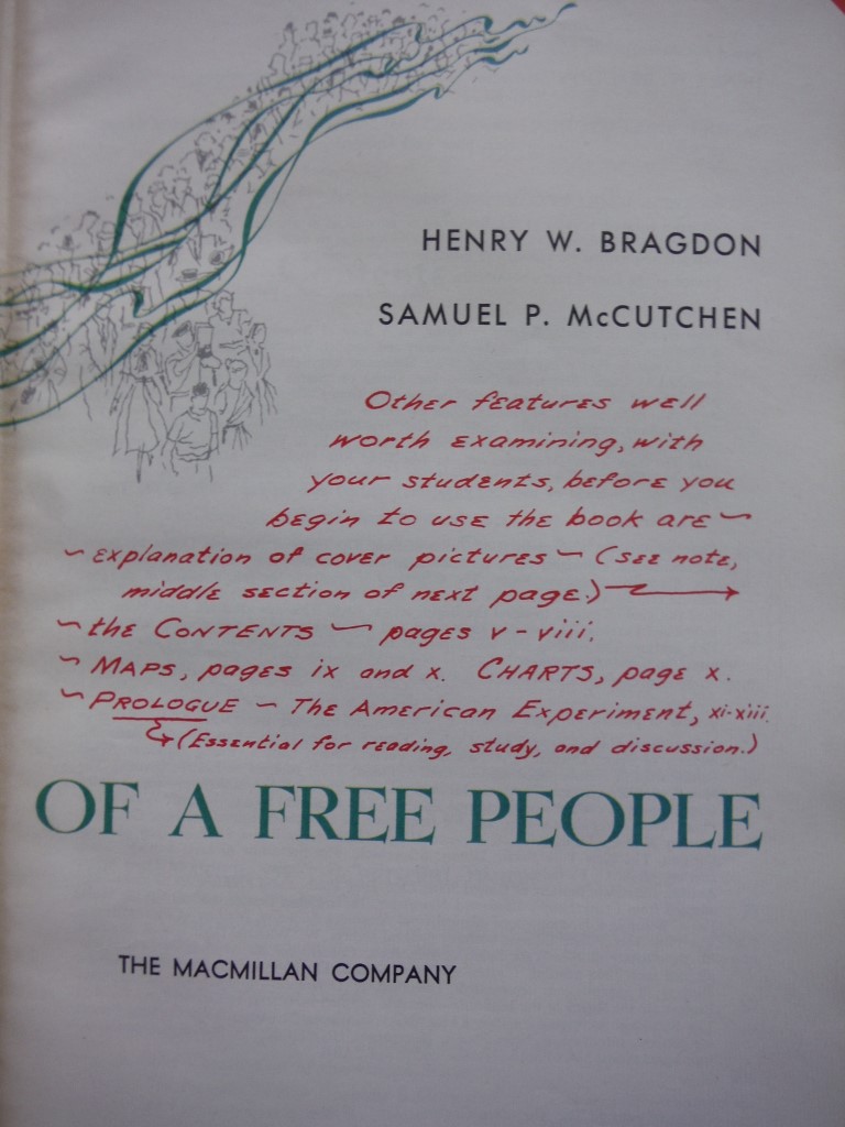 Image 2 of History of a Free People Teachers Annotated Edition
