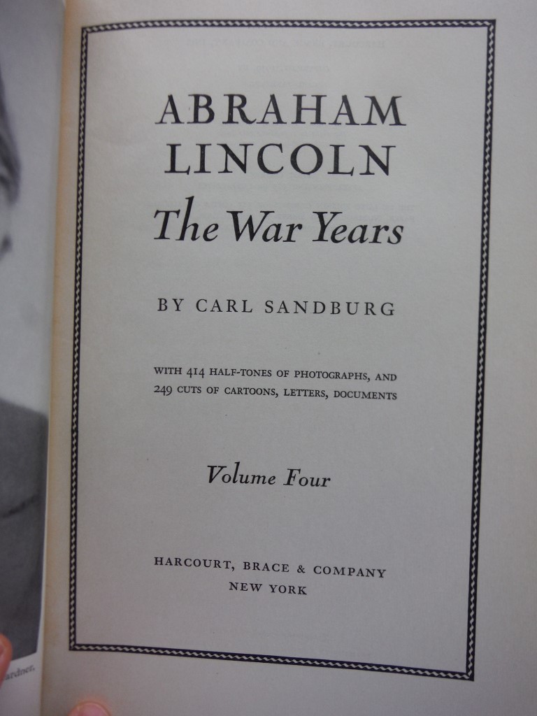 Image 2 of Abraham Lincoln: The War Years: Volumes I-IV