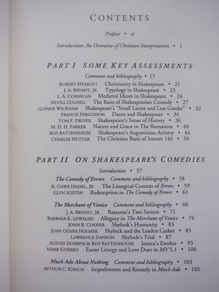 Image 2 of Shakespeare's Christian Dimension: An Anthology of Commentary