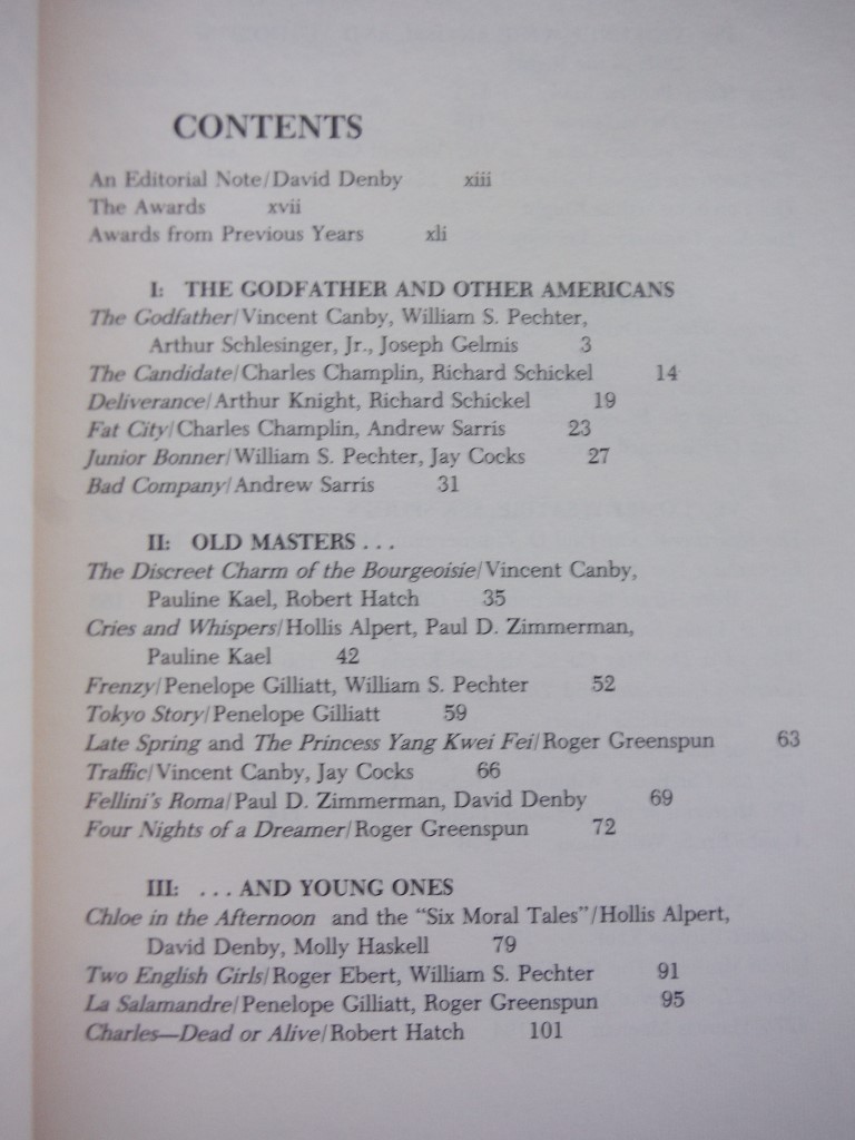 Image 2 of Film 72-73 an Anthology by the National Society of Film Critics