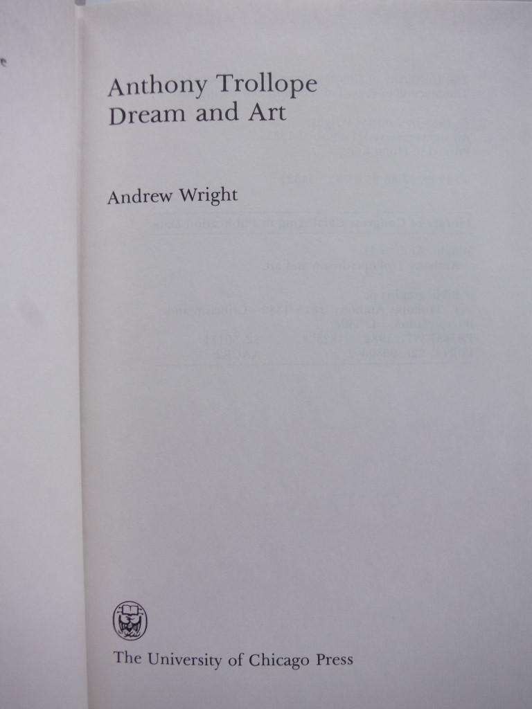 Image 1 of Anthony Trollope: Dream and Art