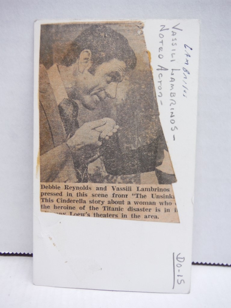 Image 1 of Autograph of Vassili Lambrinos.