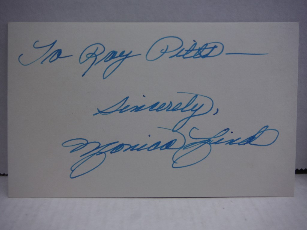 Image 3 of 3 Autographs of Monica Lind