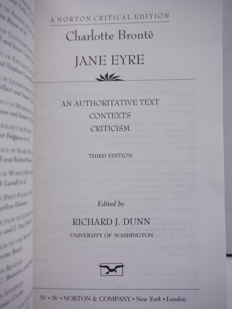 Image 1 of Jane Eyre (Norton Critical Editions)