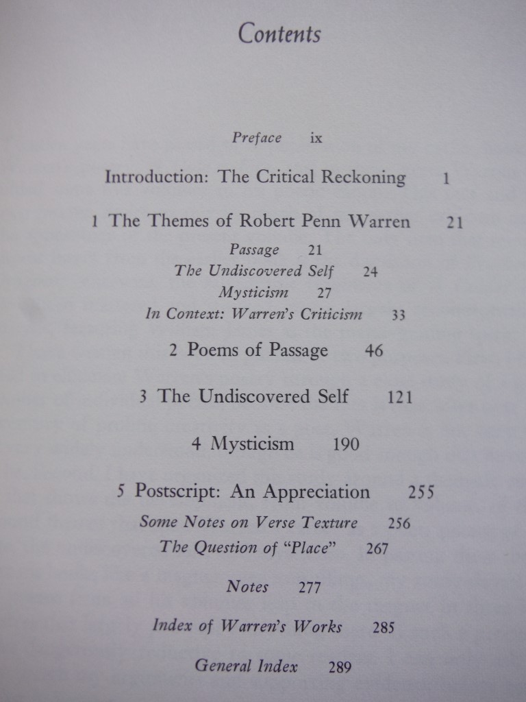 Image 1 of The Poetic Vision of Robert Penn Warren