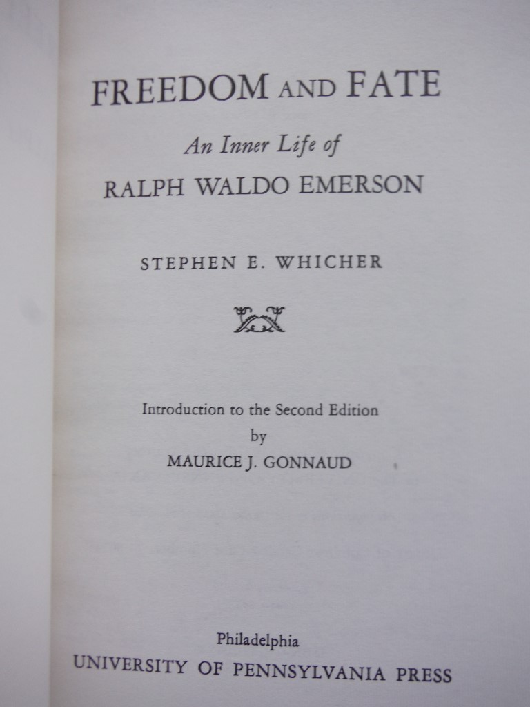 Image 1 of Freedom and Fate: An Inner Life of Ralph Waldo Emerson (Anniversary Collection)