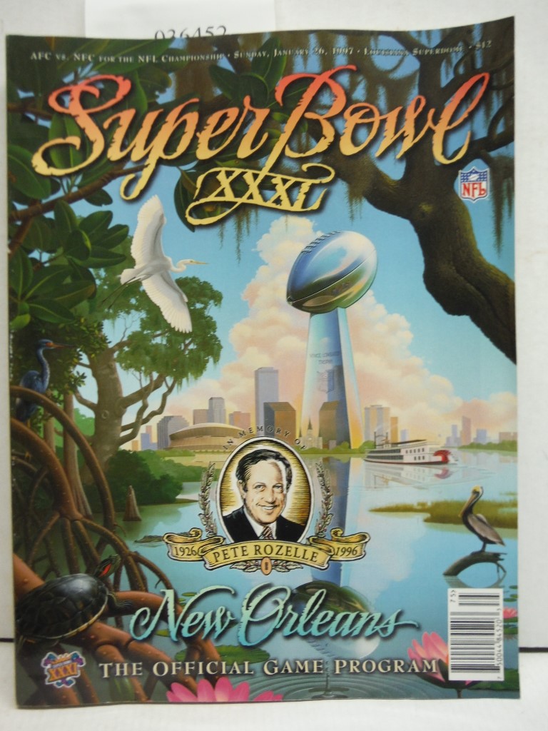 Image 0 of XXXL Super Bowl New Orleans Official Game Program, Packers vs. Patriots
