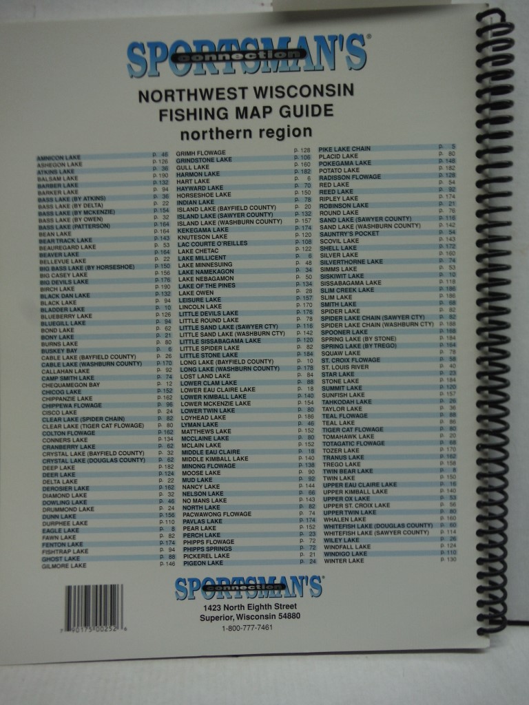 Image 1 of Northwest Wisconsin Fishing Map Guide, Northern Region