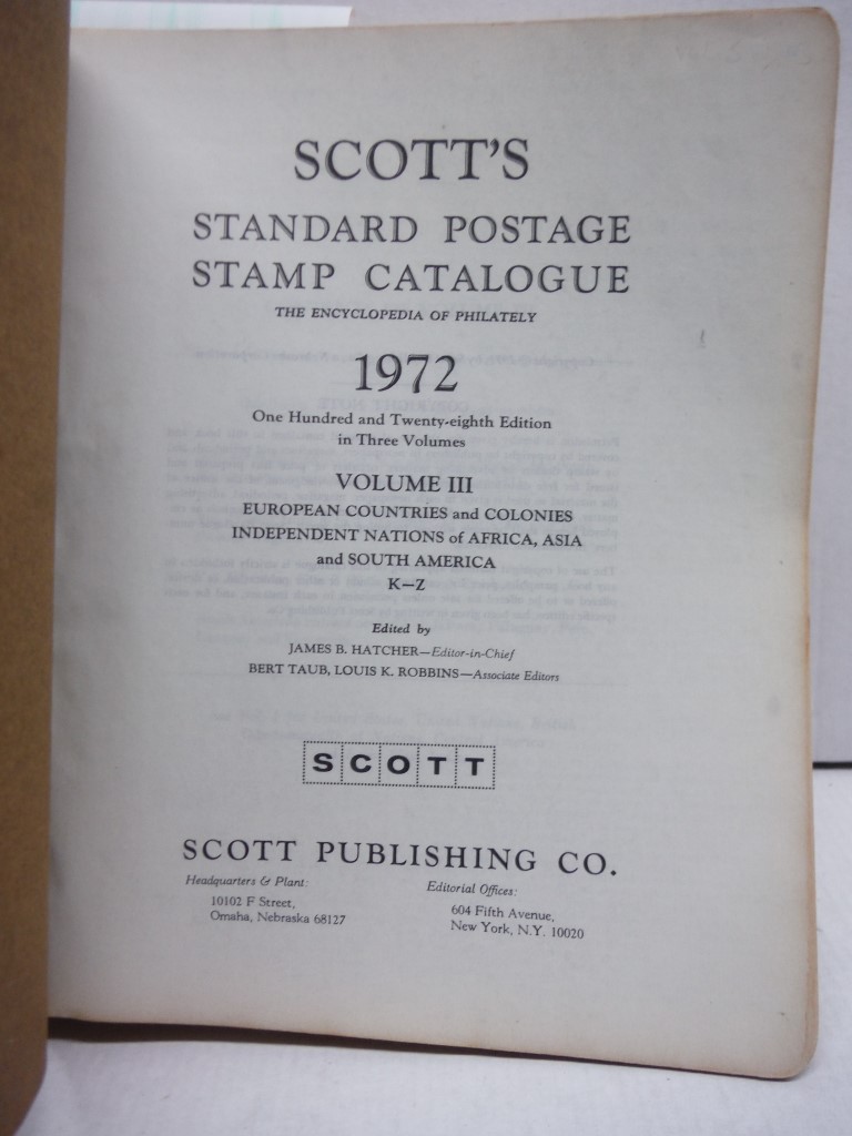 Image 2 of Scott's Standard Postage Stamp Catalogue (Volumes 1-3) (1972)