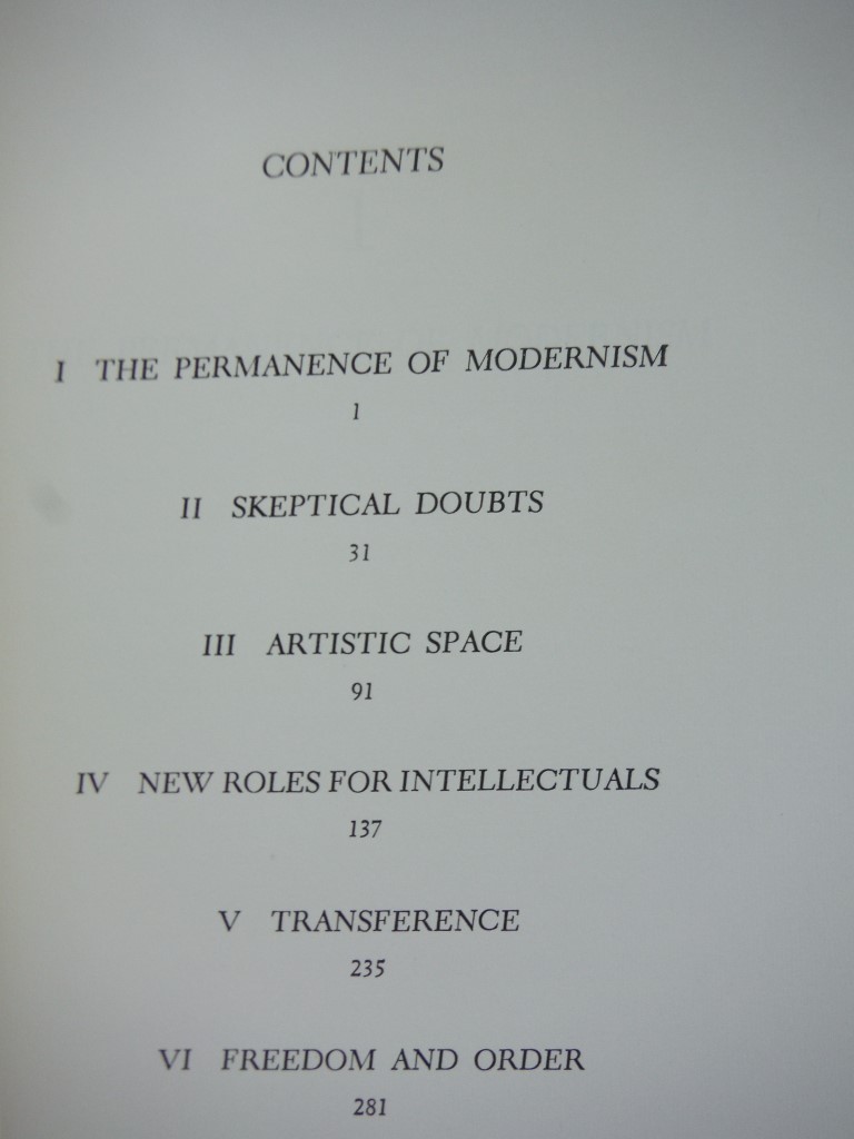 Image 1 of On Modernism: The Prospects for Literature and Freedom