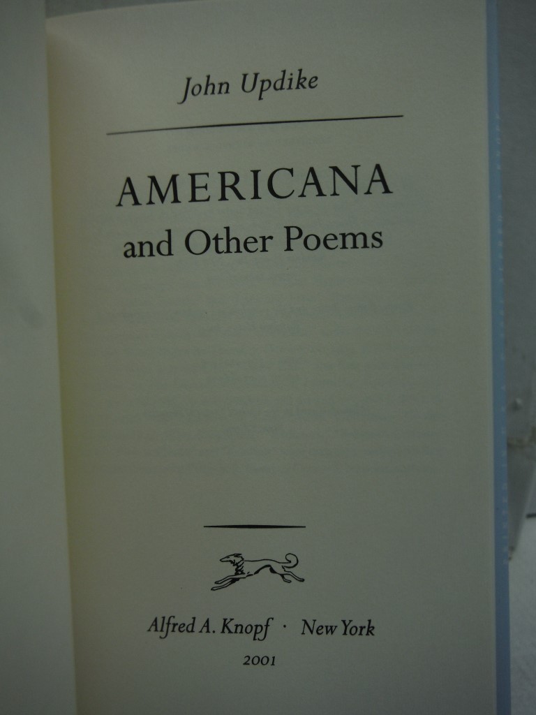 Image 3 of Lot of 3 Updike Poetry Hardcover