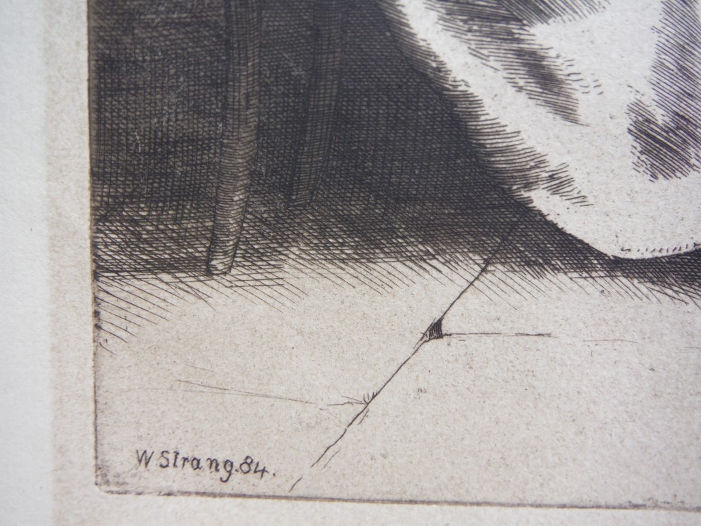 Image 1 of Original WIlliam Strang etching 1884