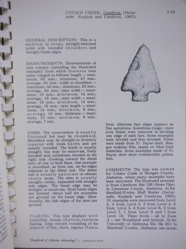Handbook of Alabama Archaeology : Part I - Point Types