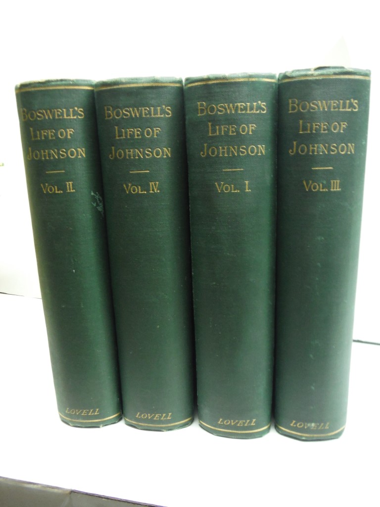 4 volume set: Boswell's The Life of  Johnson