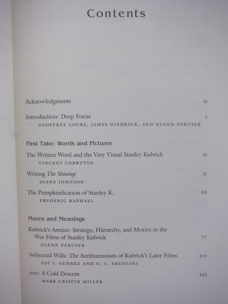 Image 1 of Depth of Field: Stanley Kubrick, Film, and the Uses of History (Wisconsin Film S