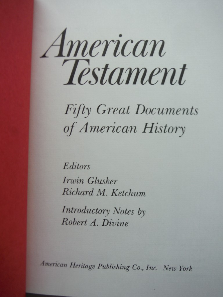 Image 3 of The Congress of the United States and American Testament Fifty Great Documents o