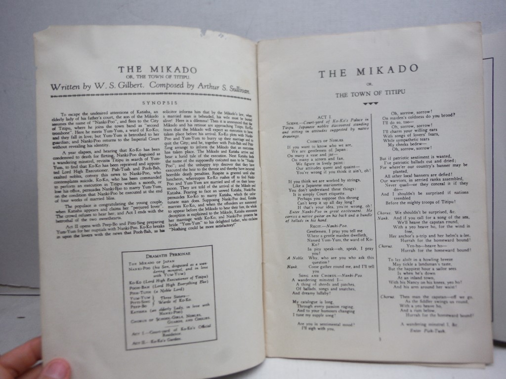 Image 4 of Antique Libretto of The Mikado