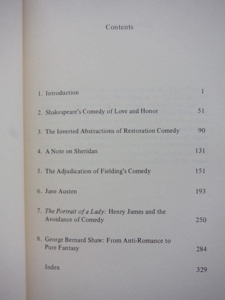 Image 1 of The action of English comedy : studies in the encounter of abstraction and exper