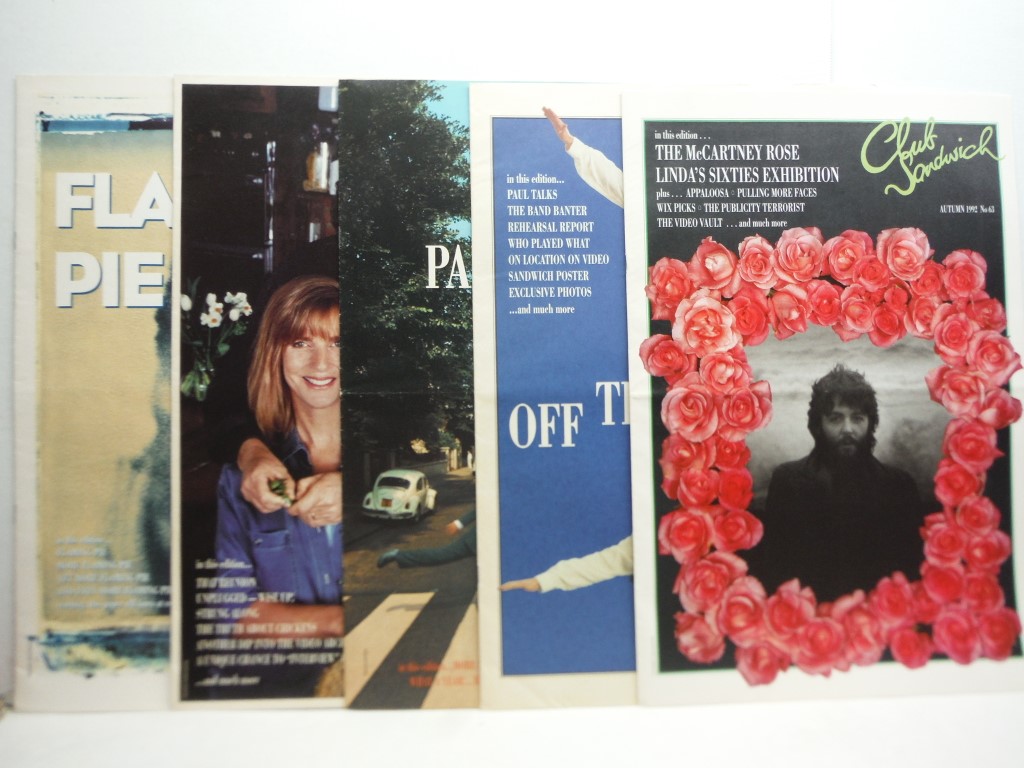 13 Paul McCartney Wings Club Sandwich Fan Club Magazines