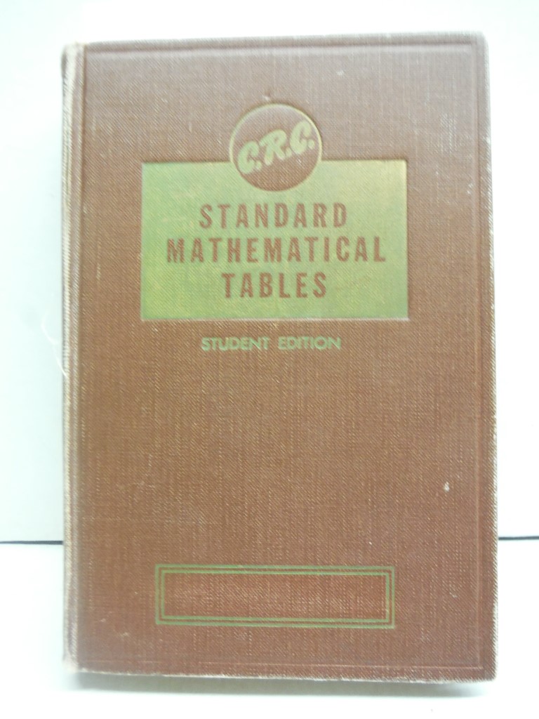 C. R. C. Standard Mathematical Tables