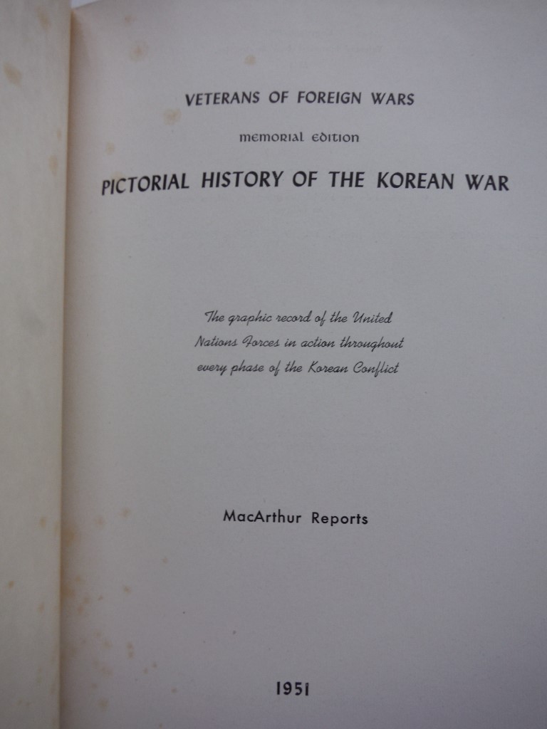 Image 1 of Pictorial History of the Korean War: a Photographic Record of the United Nations